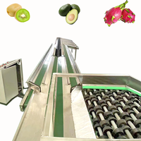 Papaya Perzik Banaan Bes Peer Ui Groenten Kleine Fruitsoorten Kiwi Sorteer- en sorteermachine KHGX-6J Sensor PLC 600KG 1 Jaar Garantie