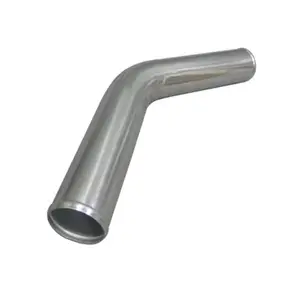 3 Inch OD Universal Aluminum Pipe 45 Degree 24 Inch Length