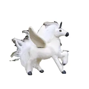 Simuliertes Einhorn-Kinderspielzeug Tierenhaus kreative Dekoration Ornamente niedliches Pegasus-Modell