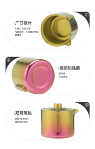 Titanyum çay makinesi fincan setleri 180ML çift katmanlı çay su ısıtıcısı Pot açık kamp taşınabilir çay kupa - Product Image 4