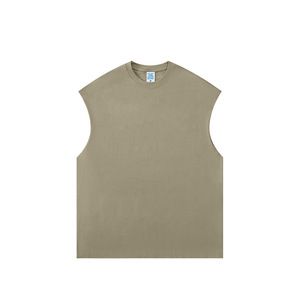 Chaleco sin Mangas de Peso Pesado 305g, Nuevo Producto Primavera/Verano 2026, Chaleco Casual Holgado de Color Liso - Product Image 3
