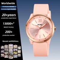 Montre-bracelet à quartz simple SKMEI 2008 pour femmes, idéale pour les adolescentes, les sorties quotidiennes, les fêtes et la décoration des tenues.