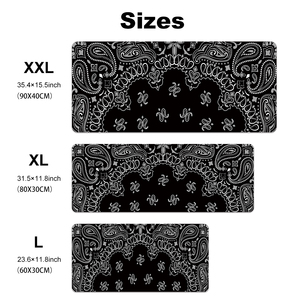 Conception de fleurs sombres grand tapis de souris étendu XXL en caoutchouc PC ordinateur tapis de souris de jeu tapis de bureau bord de verrouillage de CS GO LOL tapis de bureau - Product Image 3