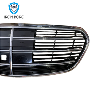 โครเมี่ยมสีดำสำหรับ Mercedes-Benz 0 20-23 W223 S450 <span class=keywords><strong>S500</strong></span> S58กระจังหน้า A2238804100 - Product Image 2