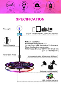 Dropshipping cổ điển chuyển động chậm 360 độ quay Máy ảnh photo Booth Backdrop đám cưới xã hội đi du lịch trường hợp 360 ảnh phụ kiện - Product Image 2