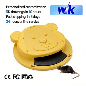 Piège à souris sans cruauté, capture vivante, en ABS, pliable, <span class=keywords><strong>cage</strong></span> à rongeurs sûre pour usage extérieur - Product Image 1