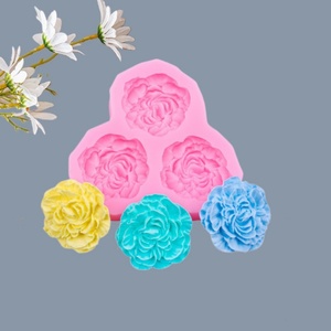 Molde de Silicona TangChu Multiestilo Serie Rosa Cuadrada para Fondant, Chocolate, Decoración Floral, Molde DIY para Velas Aromáticas - Product Image 3