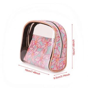 BSCI Factory Transparent Toiletry Wash <b>Bag</b> Mini travel cosmetic <b>bags</b> polyester Clear Fashionable Custom <b>Make</b> <b>up</b> <b>Bag</b> for Woman - Product Image 6