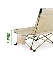 Chaise inclinable de camping HISPEED pour l'extérieur - Métal ultraléger, 4 positions réglables, pliable, capacité de 100 kg