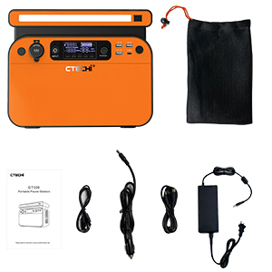 แบตเตอรี่ลิเธียมไอออน LiFePo4 500W สำหรับเก็บพลังงานสำรอง พร้อมระบบชาร์จไร้สาย เครื่องกำเนิดพลังงานแสงอาทิตย์แบบพกพา - Product Image 3