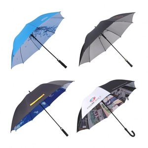 Parapluie de golf de luxe grand format avec protection UV, logo personnalisé, publicité de marque, cadeau promotionnel avec sac - Product Image 2