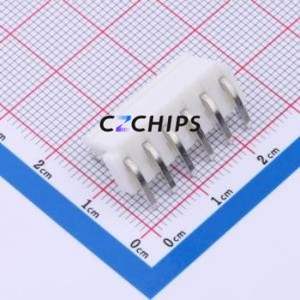 HDGC3963WR-6P Wire-to-Board Pin Header Bent Lead Through Hole,P=3.96mm Connector 1x6P 3.96mm Right Angle Insert VH - Product Image 2