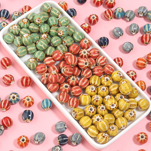 Wholesale China Factory Flower Glaze Mini Color Watermelon <b>Beads</b> DIY Jewelry Accessories <b>Bracelet</b> <b>Beads</b> - Product Image 2