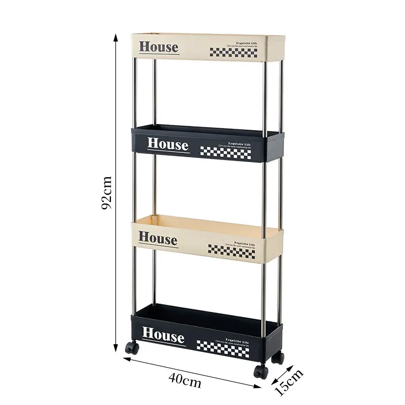 Support de rangement pour chariot à collations mobile à plusieurs niveaux Supports de rangement et étagères pour le salon, la chambre, le dortoir et la salle de bain