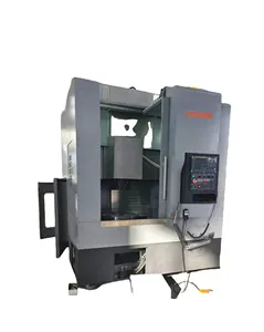 Máquina de torno vertical CNC para serviço pesado VTC900 Torno CNC de metal para torneamento de marca laranja Eixo acionado por correia VTC900