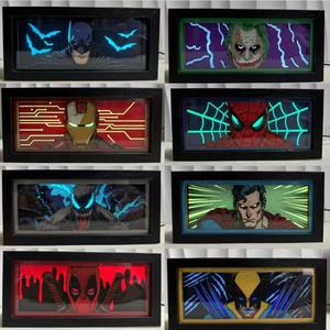 工厂定制设计贴牌漫威人物木玩具3D套画雕刻纸彩色死角玩具动作人物促销 - Product Image 2