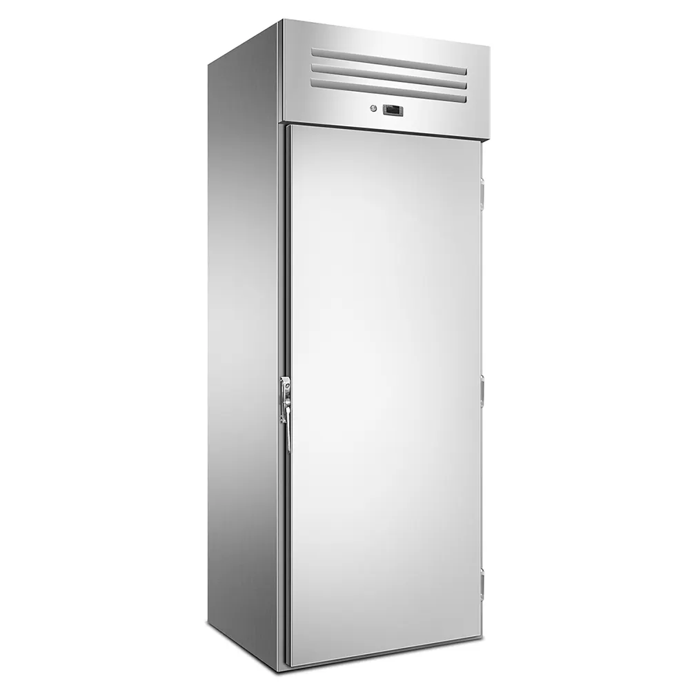 New Arrival Energy Saving Design GN2/1 Air Cooling Single Solid Door Commercial Stainless Steel Upright Freezer
