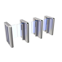 Motor Servo Desain Ramping Kecepatan Tinggi CE RFID QR/ESD/Wajah/Sidik Jari Kontrol Akses Anti-Tailgating Penghindar Tabrakan Turnstile