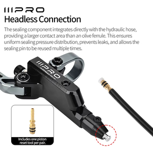 고품질 IIIPRO C5X4 4피스톤 CNC MTB 자전거 유압 디스크 브레이크 산악 자전거 전기자전거 냉각 브레이킹 패드 세트 사이클링 부품 - Product Image 3