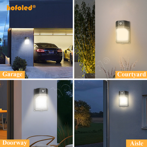 Hofoled hoàng hôn đến bình minh cảm biến ánh sáng <span class=keywords><strong>Led</strong></span> Ngoài Trời Đèn tường nhà để xe vườn mini khu vực đường phố frontdoor <span class=keywords><strong>LED</strong></span> photocell tường gói ánh sáng - Product Image 6