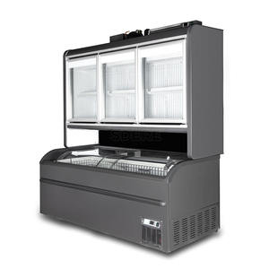 Réfrigérateur-congélateur commercial combiné avec vitrine, réfrigérateur <span class=keywords><strong>en</strong></span> haut et congélateur <span class=keywords><strong>en</strong></span> <span class=keywords><strong>bas</strong></span> - Product Image 6