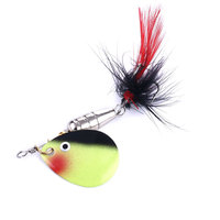 Leurre de pêche pour truite, spinnerbait Roostertail, cuillère, saumon, Pesca, métal, leurre rigide Rooster Tail Spinner, appâts