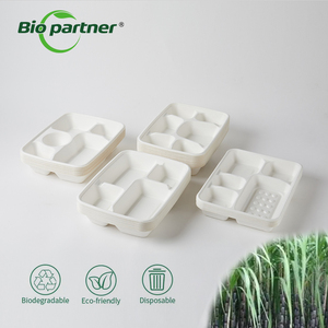 Bagazo de caña de azúcar biodegradable, caja para llevar hamburguesas, embalaje de comida rápida, sándwich, pizza, ensalada, cosmética, promoción A53, 15% de descuento - Product Image 3