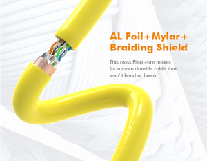 Haje <span class=keywords><strong>Fluke</strong></span> thử nghiệm nhanh thời gian dẫn cáp Thông tin liên lạc sstp Mèo 7 cáp đồng LAN Cáp cho máy công nghiệp kỹ thuật - Product Image 5