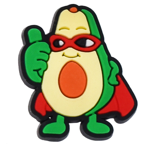 Populares adornos de PVC para zuecos, zapatos, bolsos, pantuflas y sandalias para mujer, con diseños de donut, frutas, plátano, maíz, <span class=keywords><strong>Superman</strong></span> y vegetales - Product Image 6