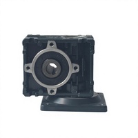 Motor Worm Gear NMRV130 5 HP IE4 dengan Gearbox Sudut Kanan Terpasang Flens, Kecepatan Output 93 RPM, Frame 28mm, 110/220V untuk Industri