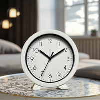 Horloge de bureau de dessin animé pour chambre à coucher, chevet, mouvement à quartz silencieux écologique, design Art Déco, décorative, personnalisée, moderne, analogique