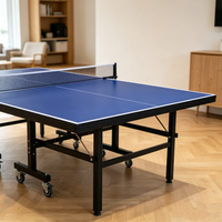Direkt vom Hersteller: Faltbarer Outdoor-Tischtennistisch aus Stahl mit 15mm Kanten, Komplettes Netz-Set, Umweltfreundlich und Wetterbeständig