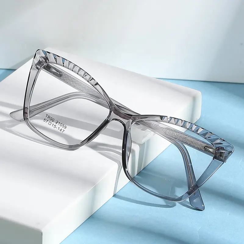 Kacamata optik warna polos untuk pria wanita Tr90 produk baru 2023