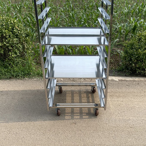 Équipement de cuisine et de restauration, industrie alimentaire, chariot de service alimentaire, chariot à <span class=keywords><strong>plateau</strong></span> de présentation en acier inoxydable 304 - Product Image 5