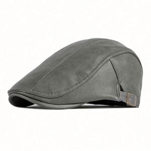 En gros : Chapeaux et casquettes pour hommes en cuir PU, incluant chapeaux Gatsby, bérets, casquettes de golf, casquettes de soleil, casquettes Ivy, bérets et casquettes Ivy à visière décontractées, tendance - Product Image 3