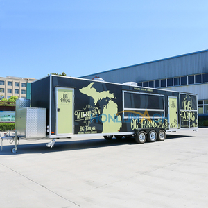 Remorque de restauration personnalisée Honlu entièrement équipée avec cuisine, camion mobile, camion de restauration mobile avec cuisine complète à vendre - Product Image 3