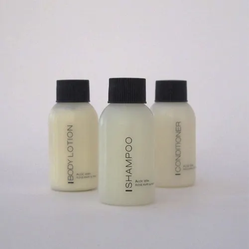 Pe Plastic Kleine Cosmetische Fles 50Ml Voor Hotel Shampoo En Douchegel