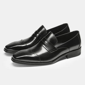 Mocasines de lujo hechos a mano al estilo italiano en cuero casual para hombre. Zapatos de vestir y Oxfords transpirables y cómodos - Product Image 1