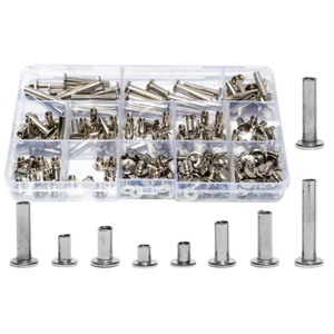 200 Uds tornillos Phillips Chicago cinturón de cuero monedero tornillo de encuadernación álbum de fotos calendario clavos <span class=keywords><strong>remaches</strong></span> de encuadernación - Product Image 2