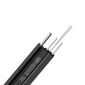 Outdoor Single Mode 12 Core Fiber Optische Kabel Flexibele Platte Drop Kabel Prijs Ftth Kabel Drop