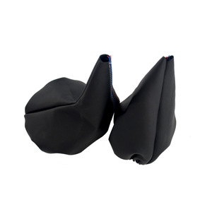 Poyracing Car Gear <b>Knob</b> Cover Black Leather <b>Shift</b> <b>Knob</b> Dust Cover For Bmw E36 Manual Transmission - Product Image 3