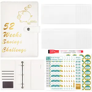 Manufacturer Price A5 Handbook 52 Weeks Money Saving Challenge Binder Saving Money Book