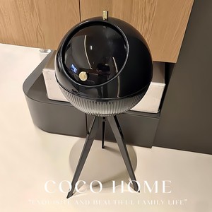 <span class=keywords><strong>Poubelle</strong></span> sur pied en plastique haut de gamme avec couvercle pour la maison, le salon, la <span class=keywords><strong>cuisine</strong></span> et la salle de bain - Pas besoin de se pencher - Product Image 2