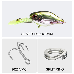 Offre Spéciale Manivelle leurres De Pêche Dur crankbait Leurre coulant appâts de natation avec Crochets VMC - Product Image 3