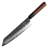 Couteaux de cuisine 9 pouces Sushi Chef japonais Mkuruti bois forgé à la main cuisine tranchage de viande couteau Kiritsuke