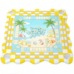 Tapete de Mahjong con Borde Festoneado, Logotipo Personalizado, Mesa Flotante, Fiesta de Verano, <span class=keywords><strong>Casino</strong></span>, Póker, Juegos de Azar, Instalaciones de Entretenimiento Acuático - Product Image 6