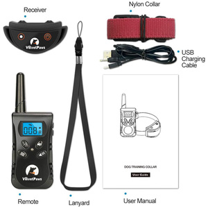 Collar de Adiestramiento para Perros con Control Remoto Recargable, Resistente al Agua IPX7, con Alcance de 500 m, 2 Canales, Sin Descargas, para Perros Pequeños - Product Image 2