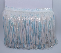 Paillettes brillantes de haute qualité, épaisseur et densité optimales, franges à pampilles pour robe