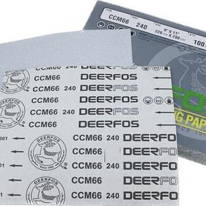 DEERFOS ACM66 80 #-800 #9*11 pulgadas papel <span class=keywords><strong>de</strong></span> lija seco papel <span class=keywords><strong>de</strong></span> lija blanco CCM66 100 unids/pack superficie pulida Metal madera masilla y revestimientos - Product Image 1