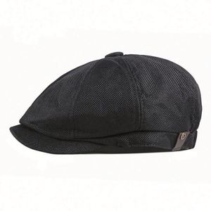 Boina de Hombre Ajustable con Logotipo Personalizado de Fábrica al por Mayor, Gorra de Taxista Transpirable, Unisex, para Deportes y Fiestas - Product Image 2
